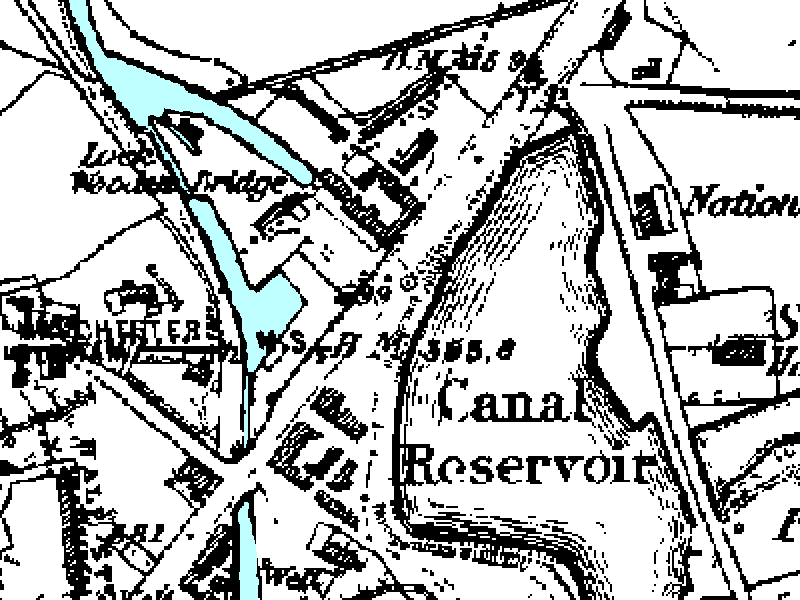 Old Map, Hollinwood Branch Canal